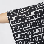 Tamsy Printed Top (Size S) - Black - White