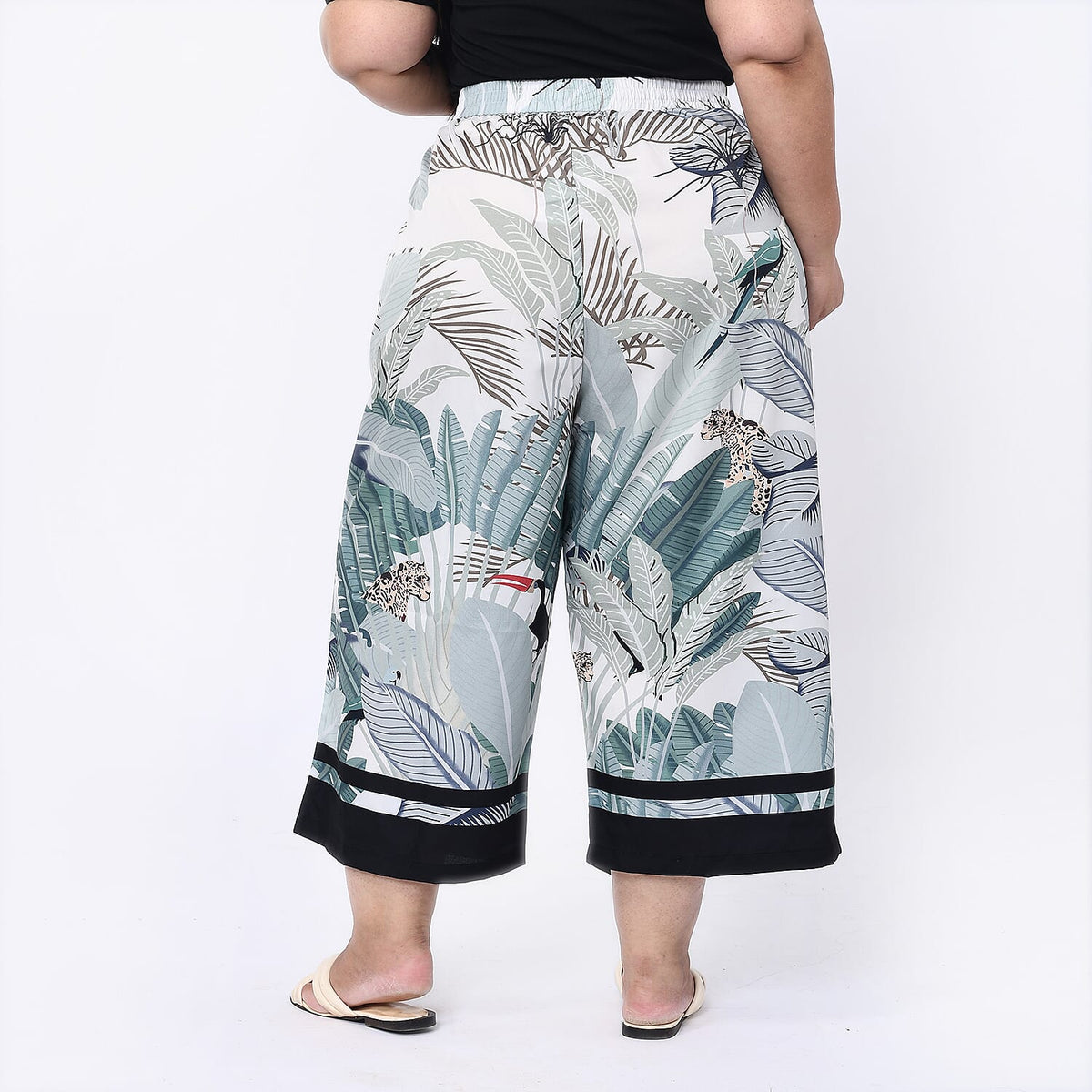 TAMSY Wide Leg Palazzo With Elasticated Waist V32653271 2