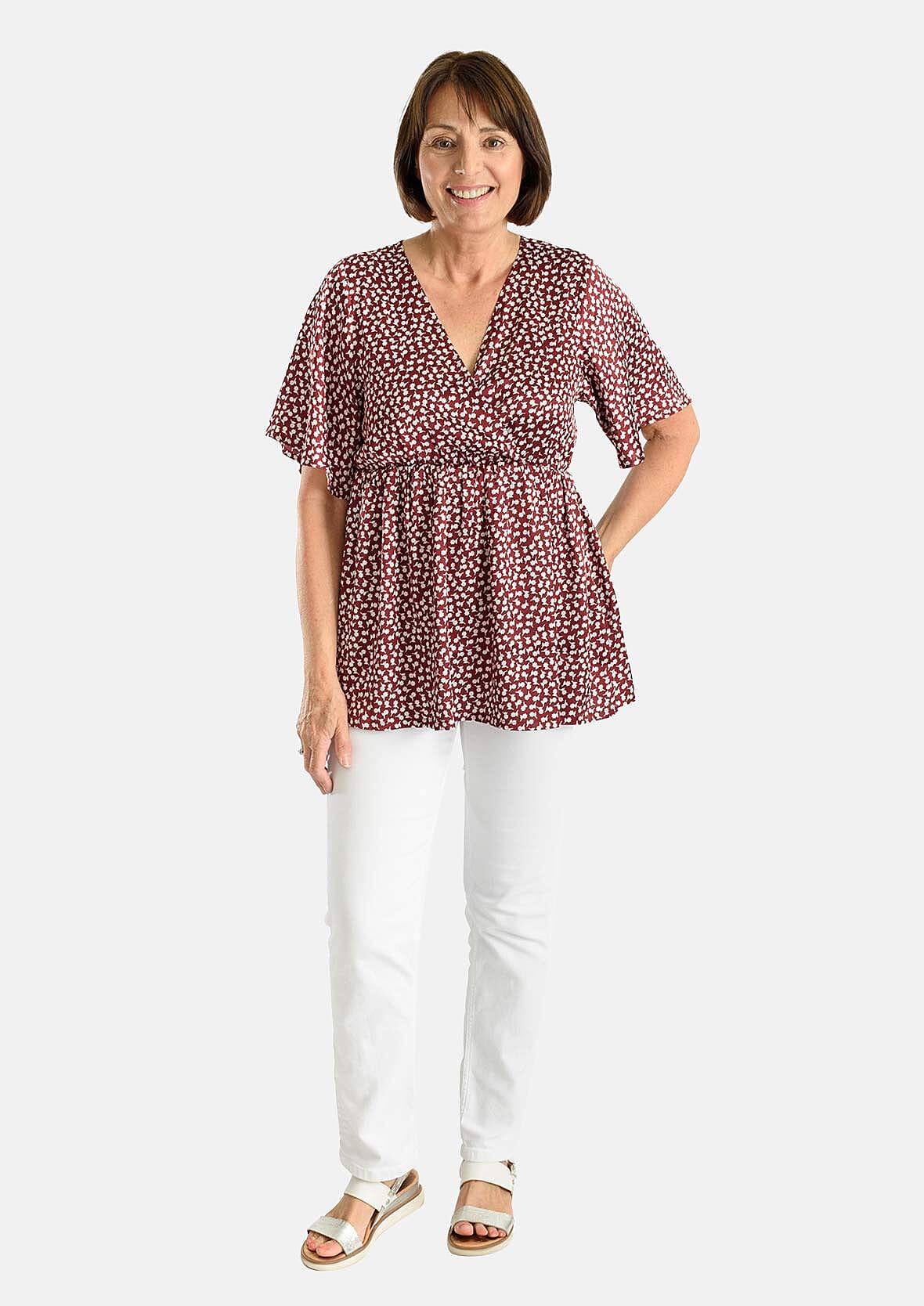 Tamsy V-neck wrap top 7565492 0