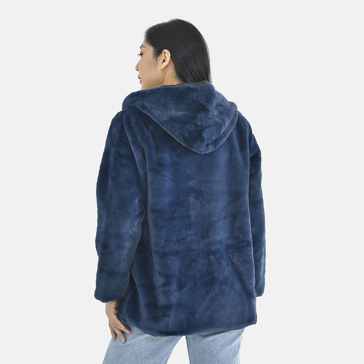 TAMSY Faux Fur Women's Hoodie 7019529 2