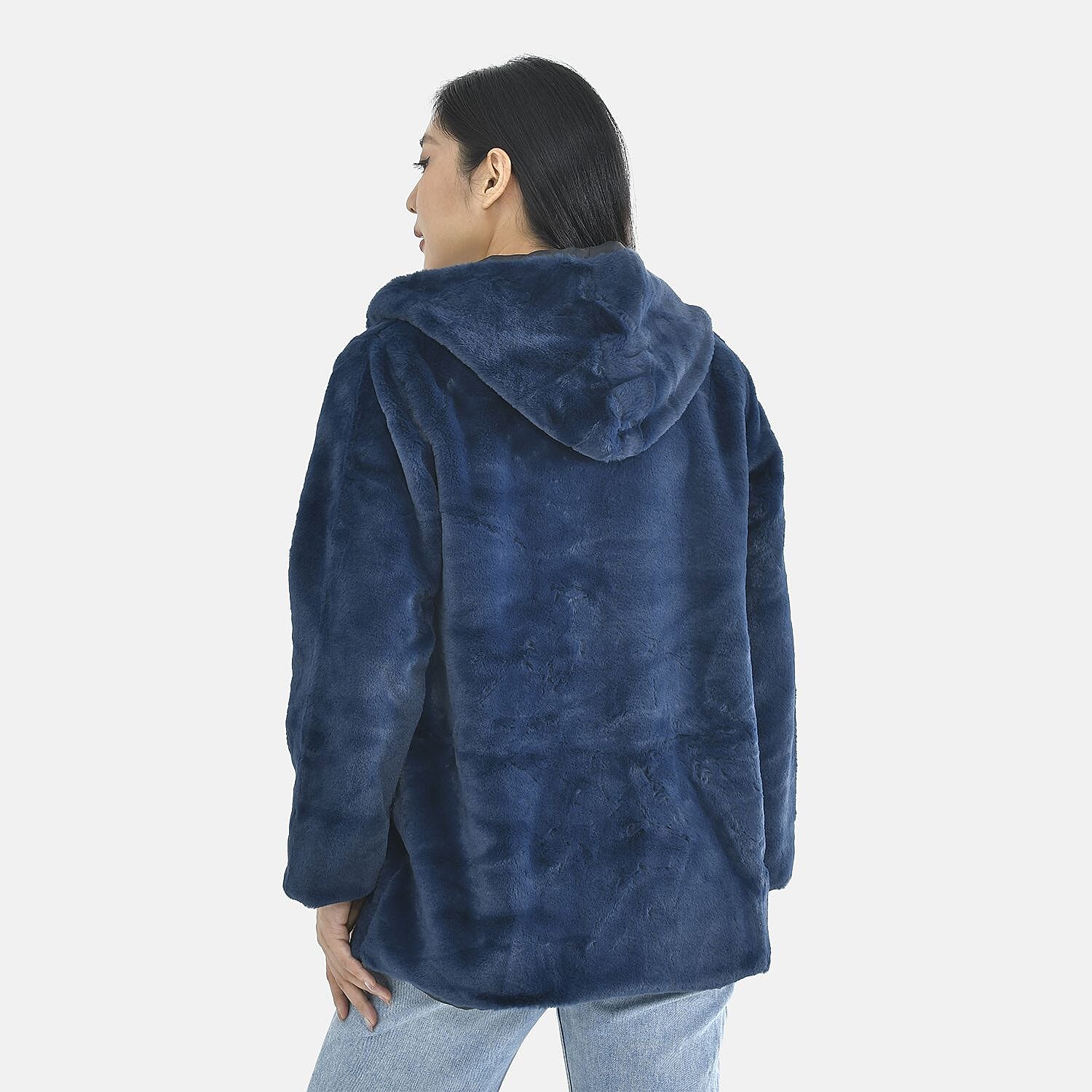TAMSY Faux Fur Women's Hoodie 7019529 2