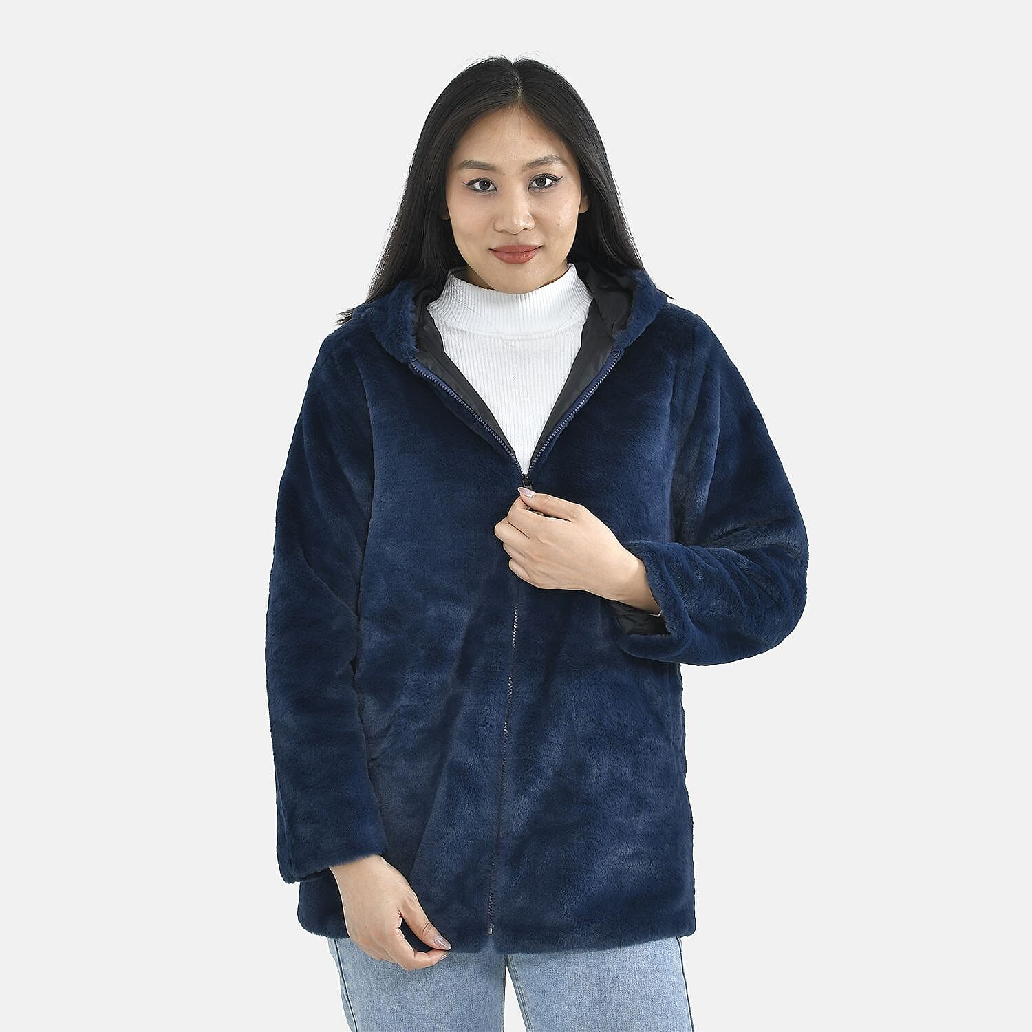 TAMSY Faux Fur Women's Hoodie 7019529 3
