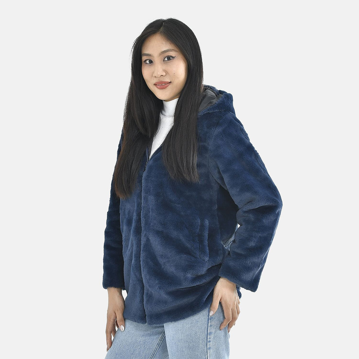 TAMSY Faux Fur Women's Hoodie 7019529 4