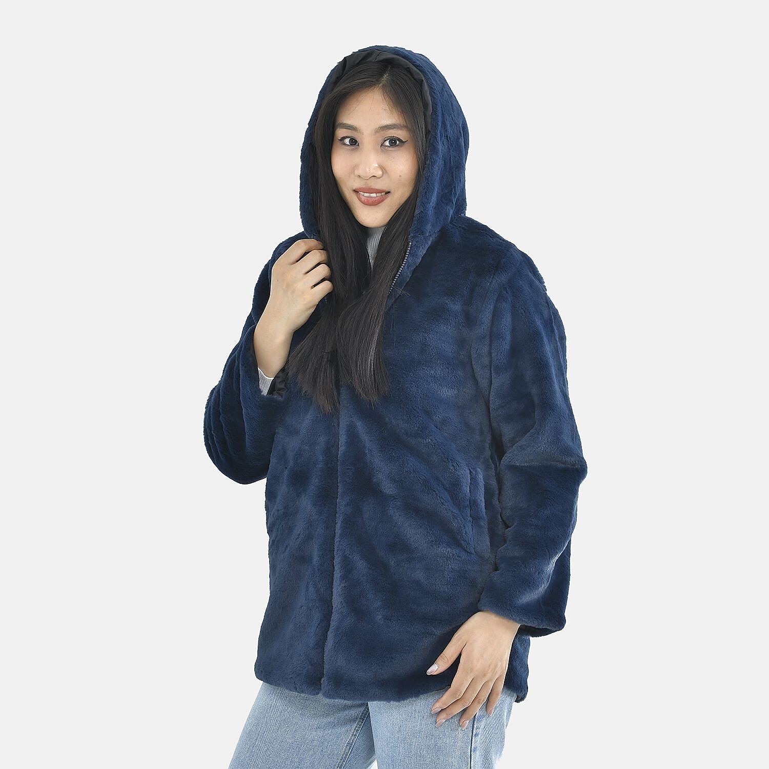 TAMSY Faux Fur Women's Hoodie 7019529 6