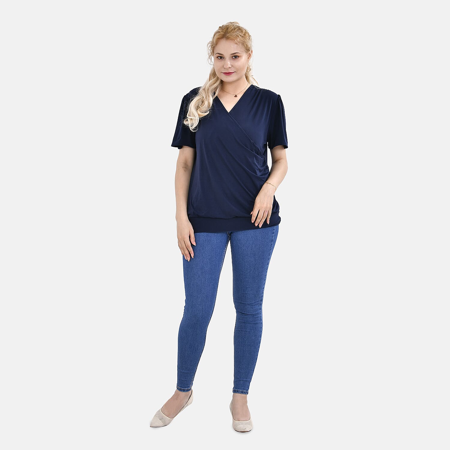 Tamsy V-Neck Ladies Top 7759169 0