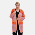 Tamsy Striped Cardigan (Size 8 to20) - Red