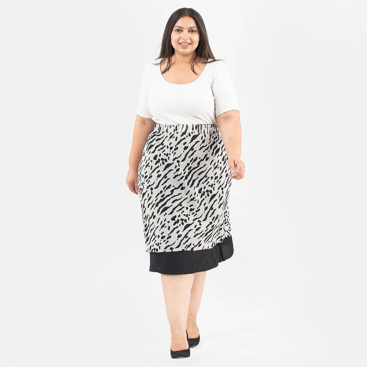 TAMSY Printed Reversible Skirt  - White 7013753 0