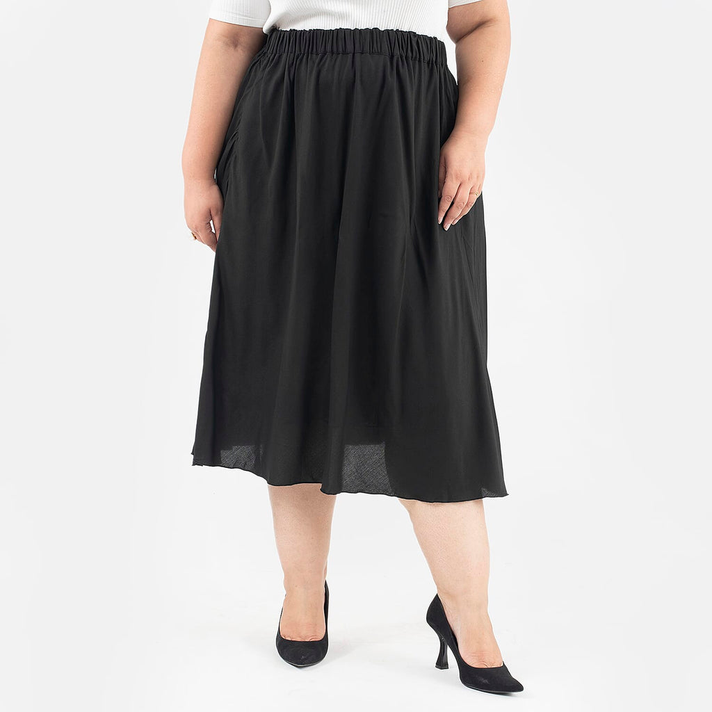 Tamsy Printed Reversible Skirt (Size L,16-18) - White