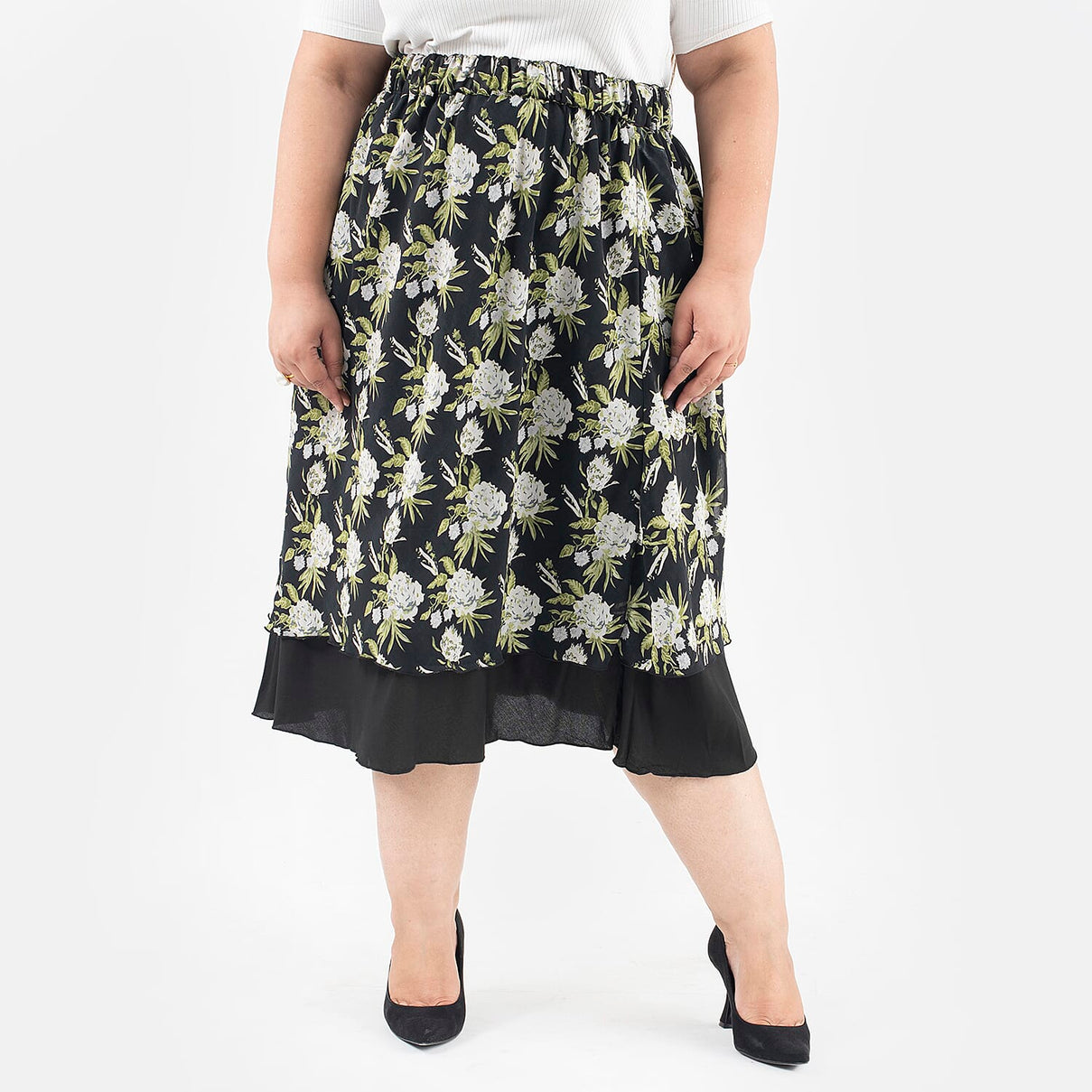 TAMSY Printed Reversible Skirt  - Black 7013760 2