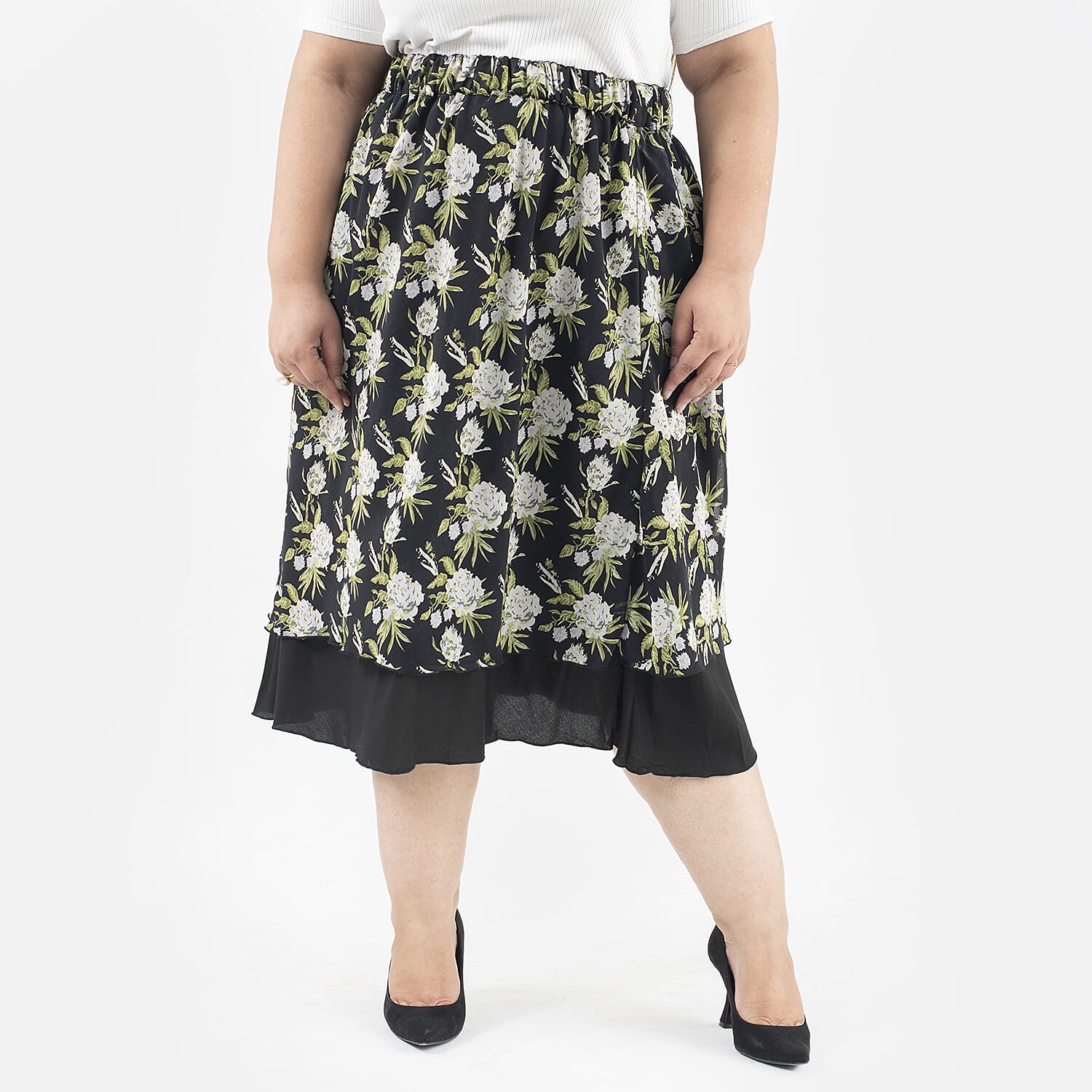 TAMSY Printed Reversible Skirt  - Black 7013760 2