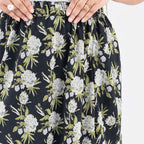 Tamsy Printed Reversible Skirt (Size M,12-14) - Black