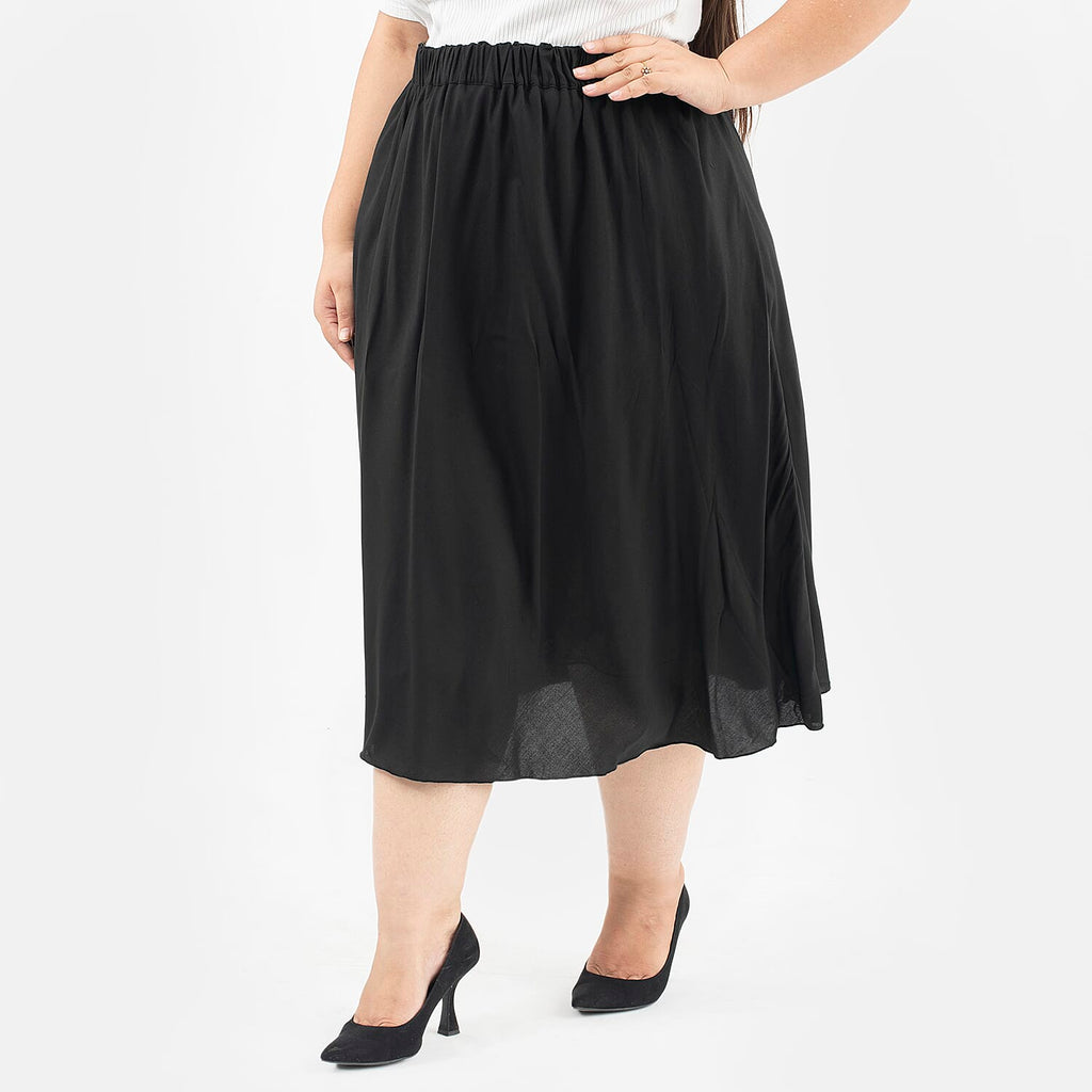 Tamsy Printed Reversible Skirt (Size M,12-14) - Black