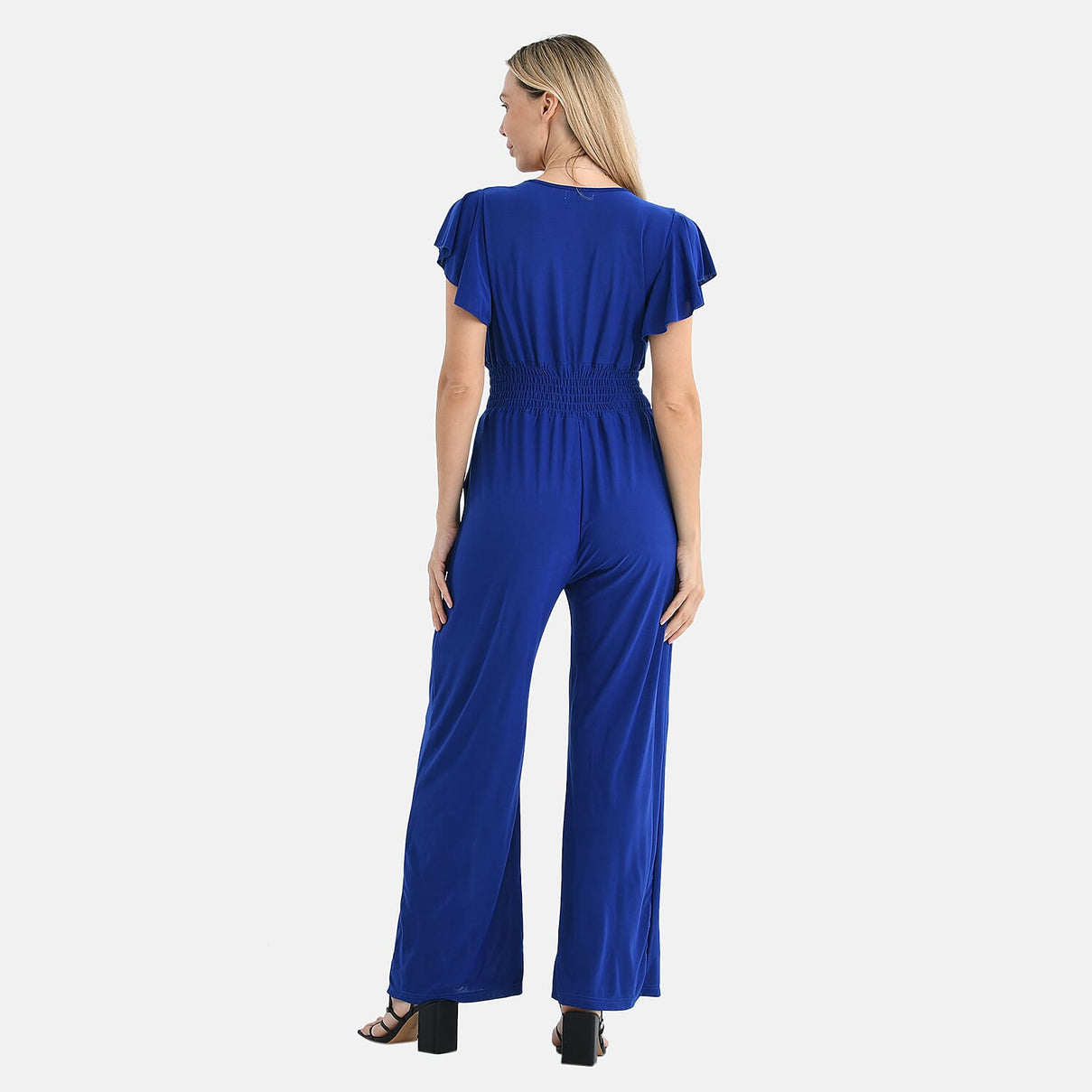 Tamsy Smocked Waist Stretch Jersey Wide Leg Jumpsuit 8098674 3