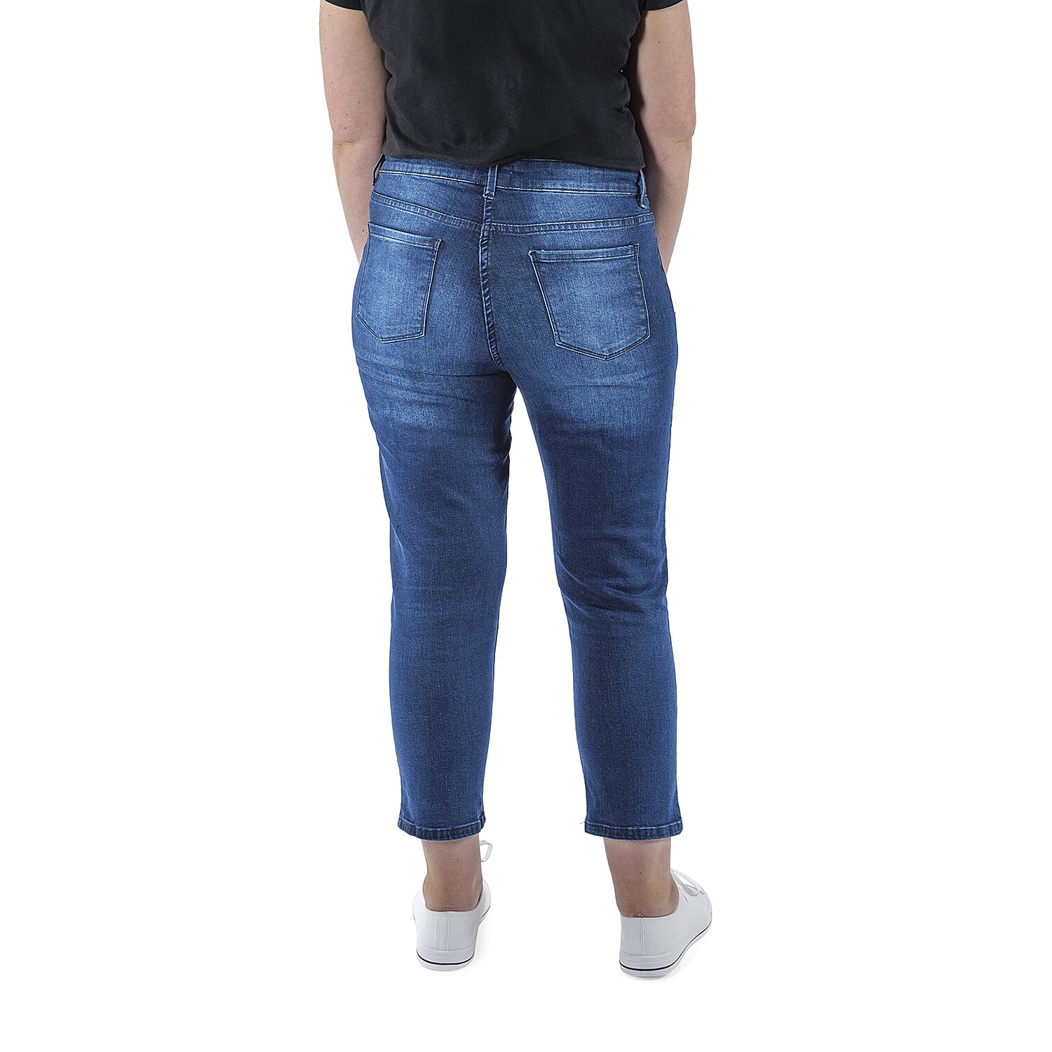 Tamsy Stretch Cropped Jean - Indigo 8731328 1