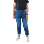TAMSY - Angelina Relaxed Stretchable Jeans (Size 24) - Indigo