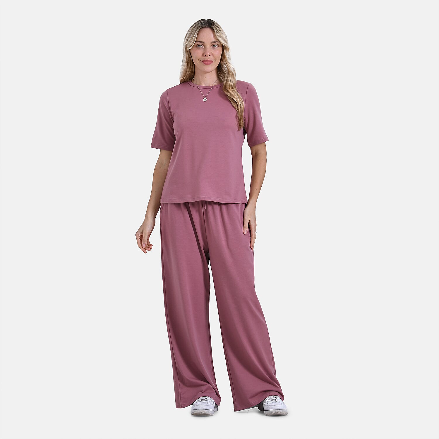 Tamsy Stylish Relaxed Fit Co-Ord Set with Wide-Leg Trousers 8034622 0
