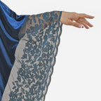 Tamsy Velvet Lace Trim Kaftan Maxi Dress (Size- 8-22) - Teal