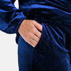 Blue Velvet Trousers (Size L)