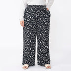 TAMSY Animal Print Trousers (Size M 12 - 14) - Grey