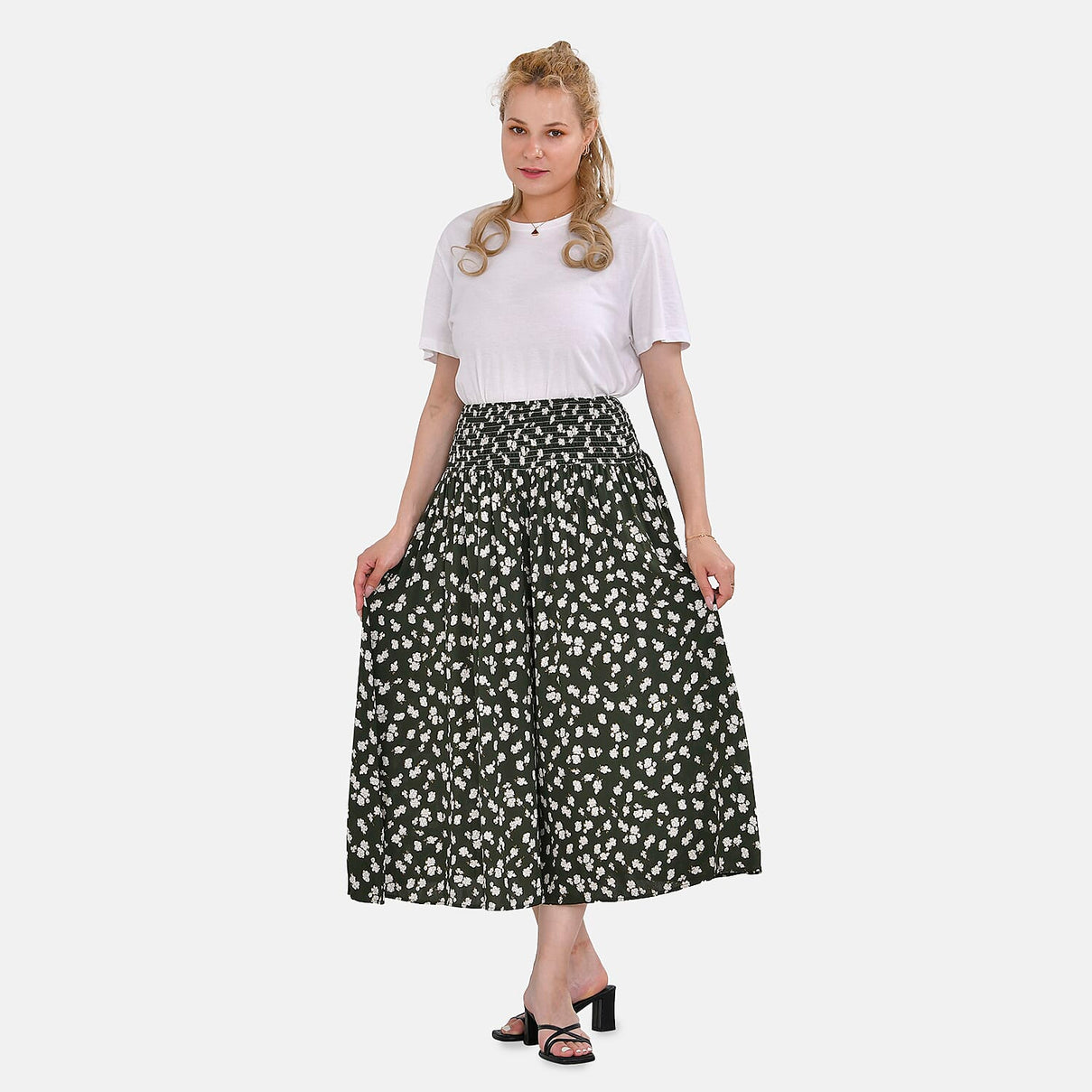 TAMSY Smocked Waist Culotte 7702871 0
