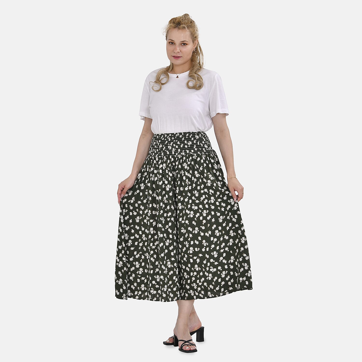 TAMSY Smocked Waist Culotte 7702871 0