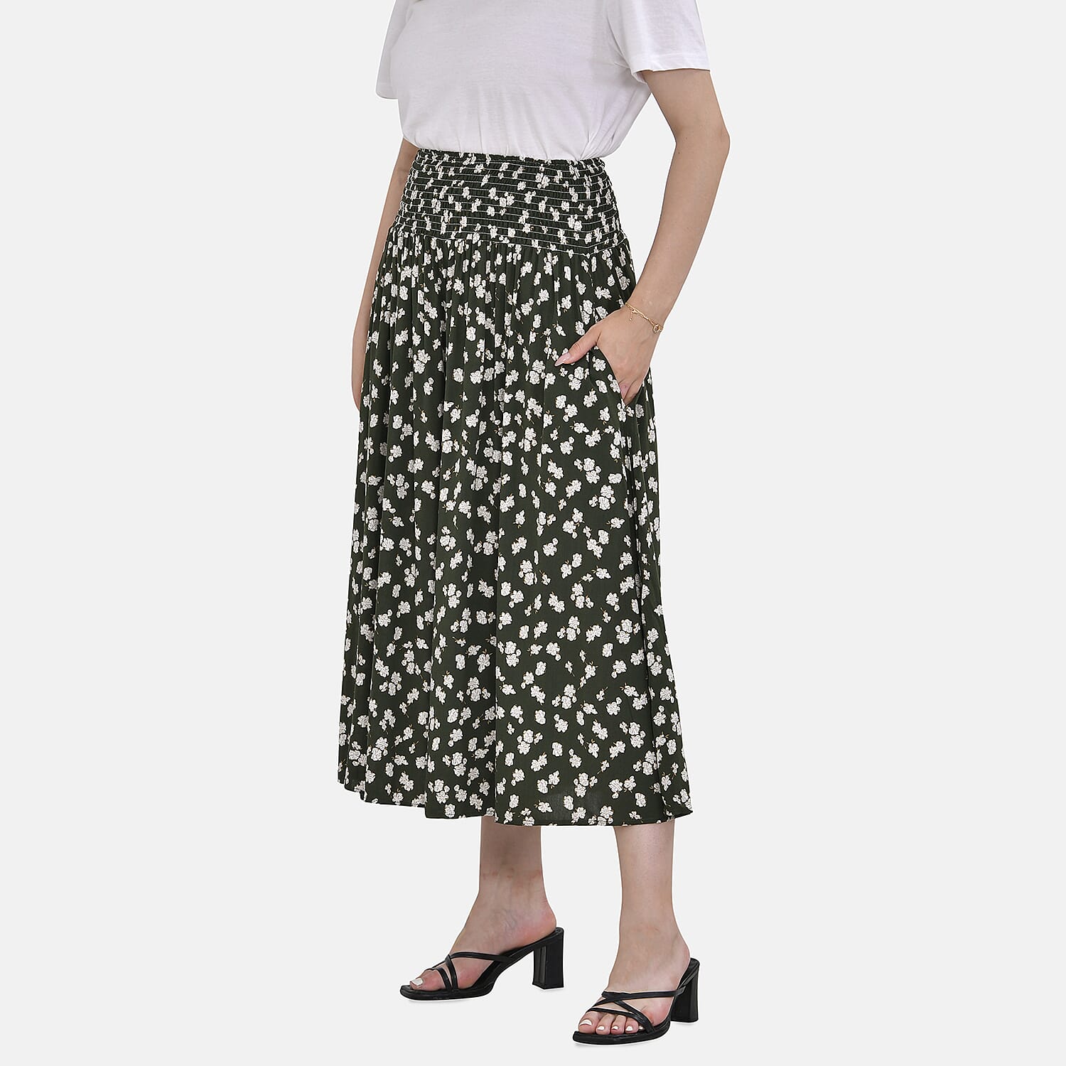 TAMSY Smocked Waist Culotte 7702871 4