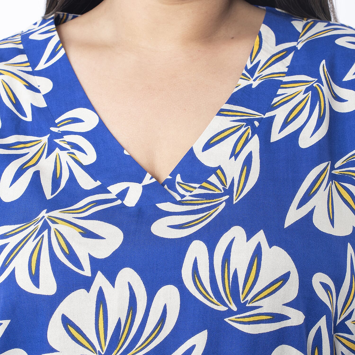 TAMSY Printed V-Neck Full Sleeve Top with Elasticed Cuffs 7639165 5