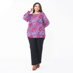 Viscose Floral Top (Size L 16 - 18) - Pink