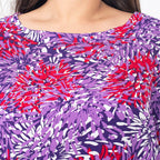 Viscose Floral Top (Size L 16 - 18) - Pink