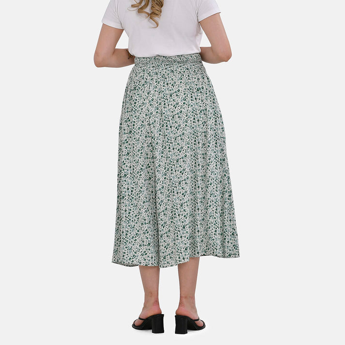 TAMSY Smocked Waist Women's Culottes Trousers 7701028 2
