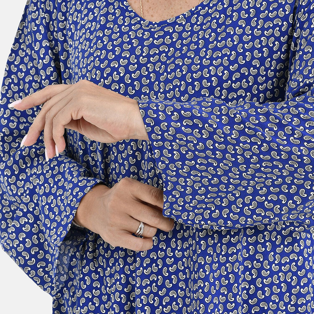 TAMSY Long Sleeves Flowy Umbrella Patterned Dress 7546519 6
