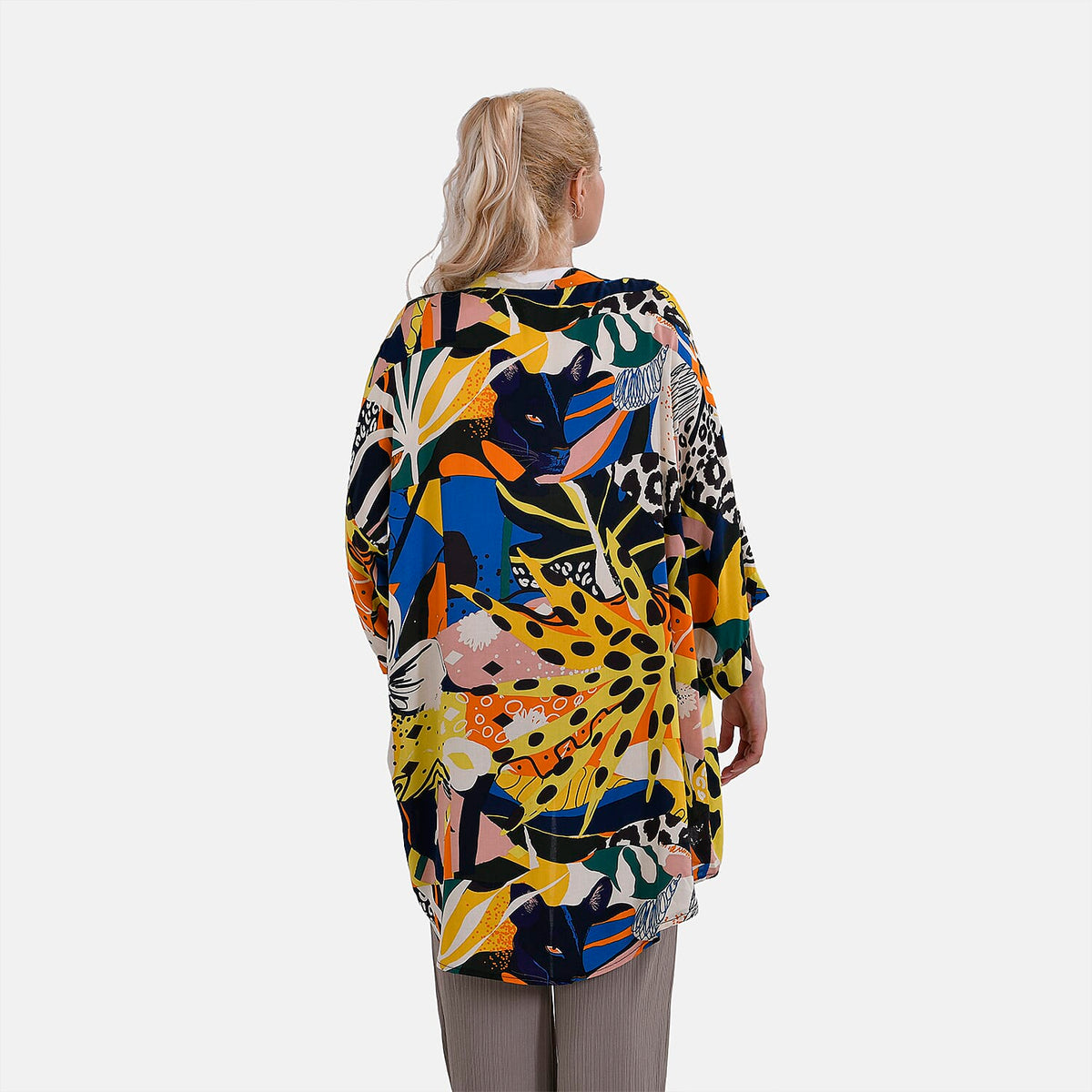 TAMSY Whimsical Art Pattern Kimono 7774793 1