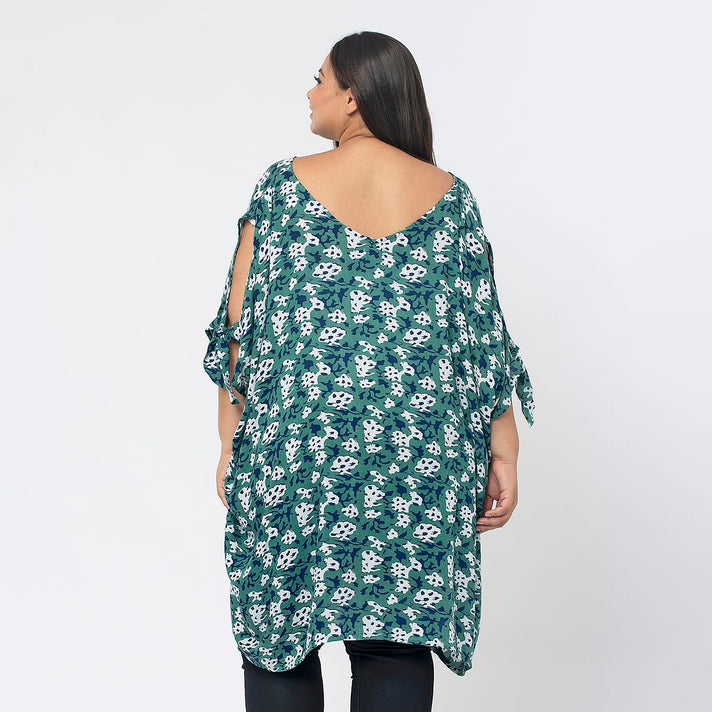 Tamsy Cold Shoulder LongLine Top 7485250 2