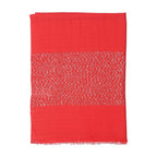 Tamsy Viscose Sequins Scarf (Size 180x70 cm) - Red