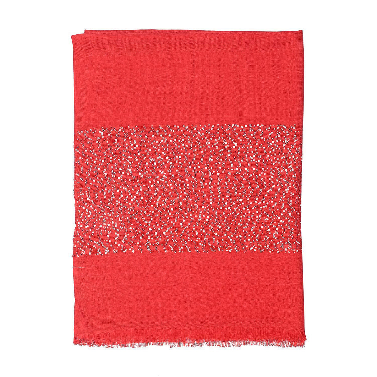 TAMSY Viscose Sequins Scarf  - Red 7272302 4