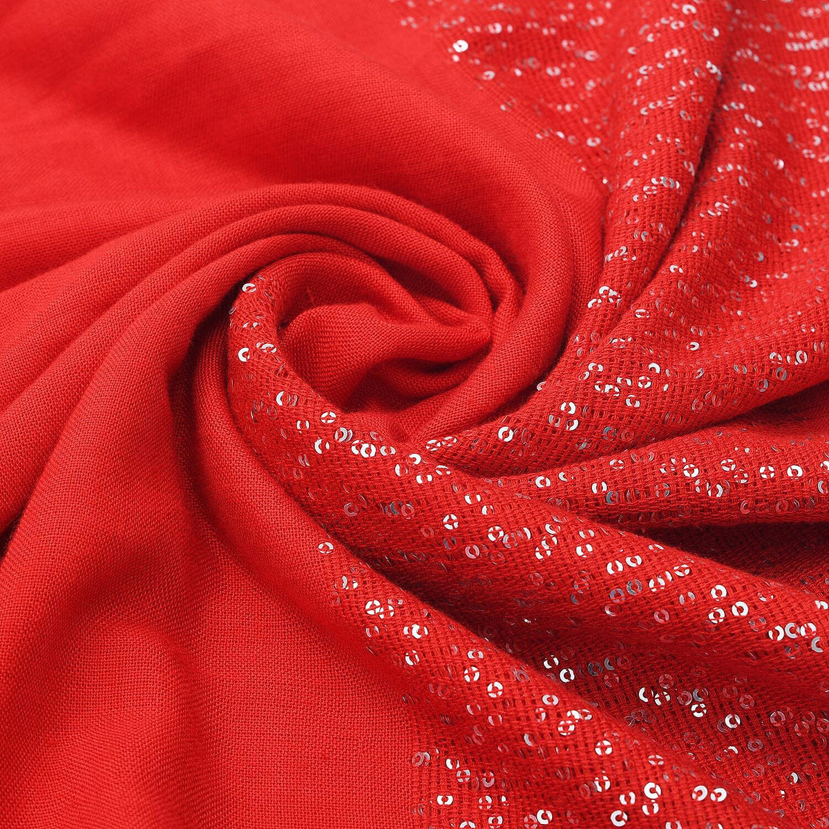 TAMSY Viscose Sequins Scarf  - Red 7272302 5