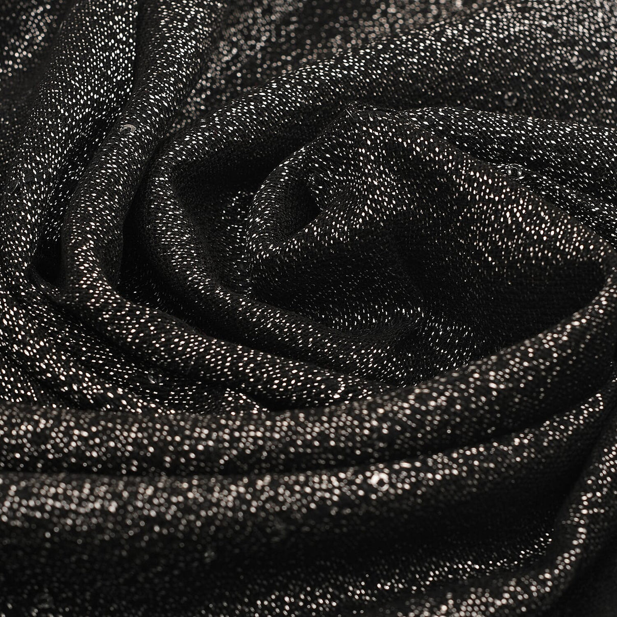 TAMSY Viscose Shiny Metallic Mesh Shawl - Black 7271976 8