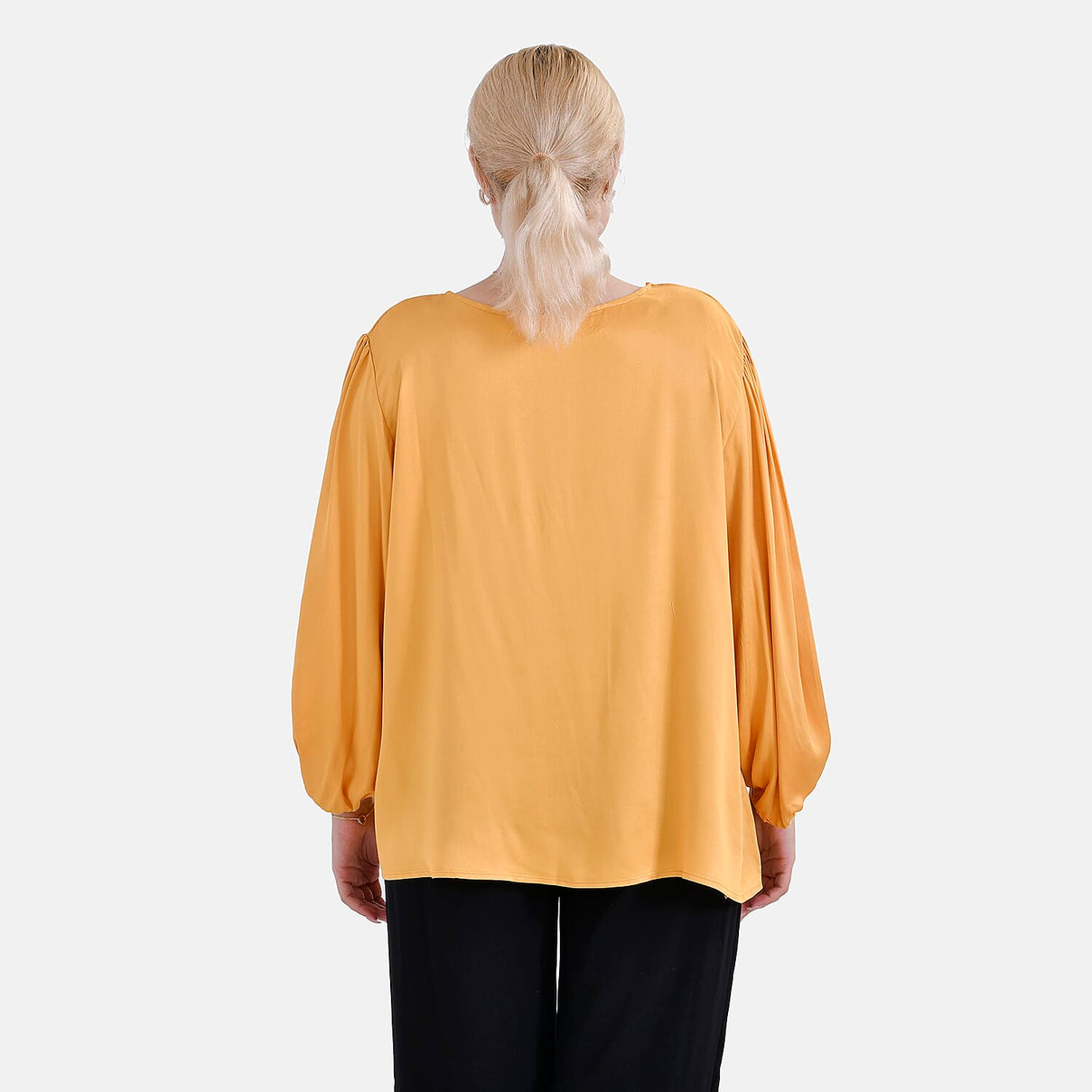 Tamsy 100% Viscose Relaxed Fit Blouse (Size 16 to18) - Yellow 7724955 2