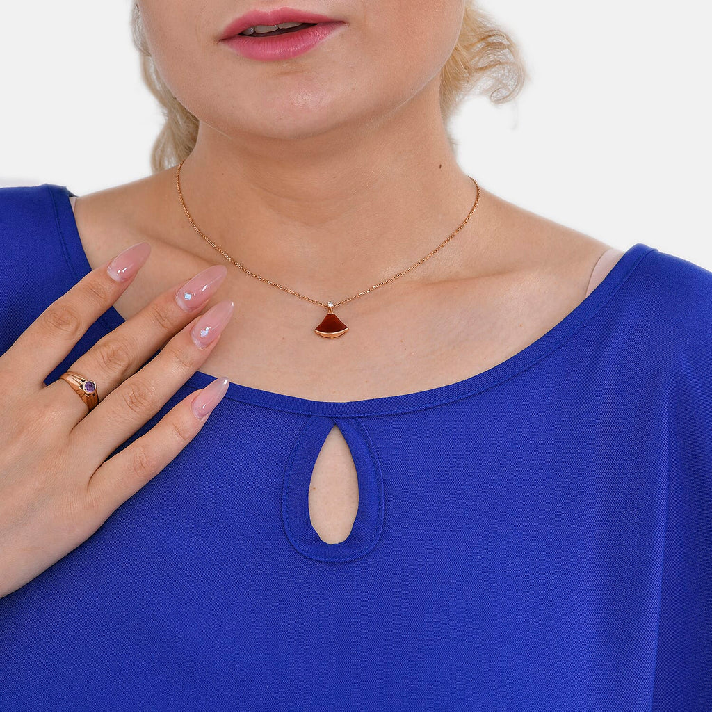 TAMSY 100% Viscose Round Neck Solid Top (One Size) - Blue