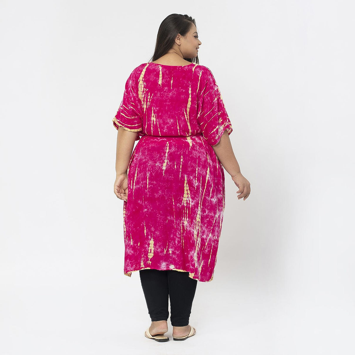 TAMSY Tie Dye Kimono  - Pink 7506384 2