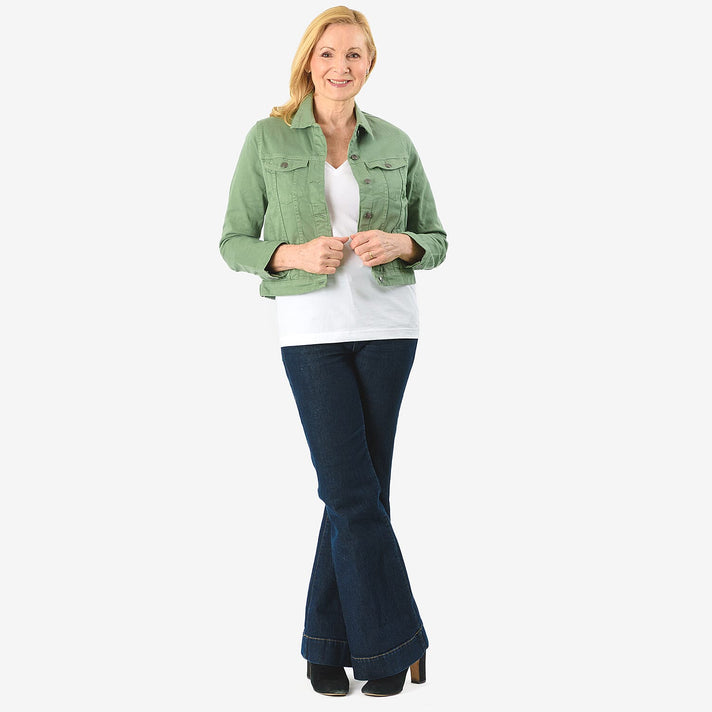 Tamsy Women Stretch Twill Trucker Jacket 7632527 2