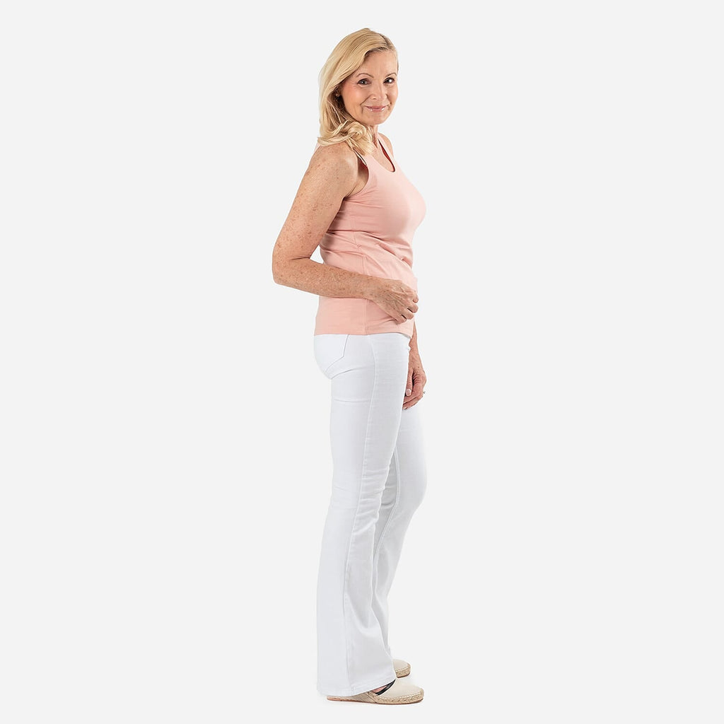Tamsy Womens Regular Fit Sleeveless Tank Top (Size XL) - Salmon