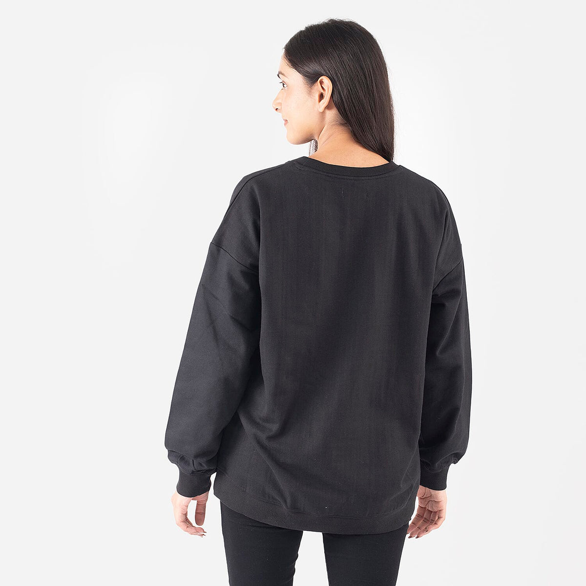 TAMSY Merry Christmas Printed Cotton Sweatshirt (Size L 16-18) - Black 7134496 2