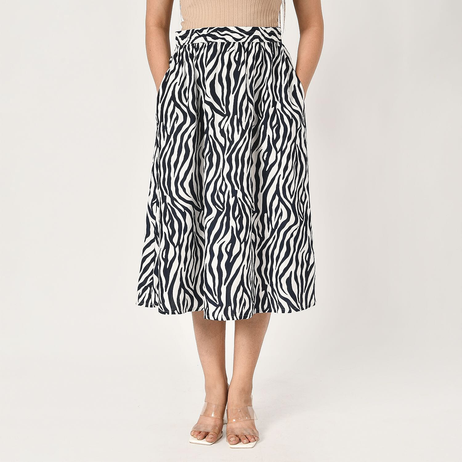 Tamsy Printed Elastic Waist Skirt 7744970 4