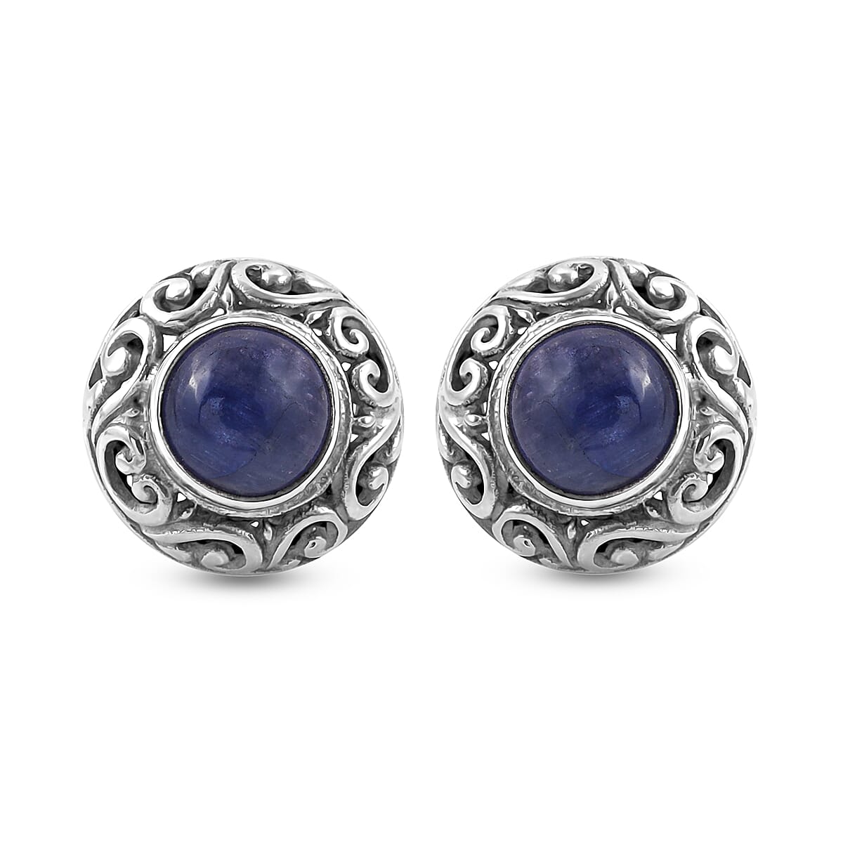 Tanzanit Stud Earrings in Sterling Silver 1.70 Ct 8858111 0