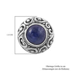 Tanzanit Stud Earrings in Sterling Silver 1.70 Ct