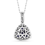 Tanzanite  950 Platinum,  White Diamond Pendant with Chain (Size 20) 0.25ct, Platinum Wt. 5 Gms  3.910  Ct.