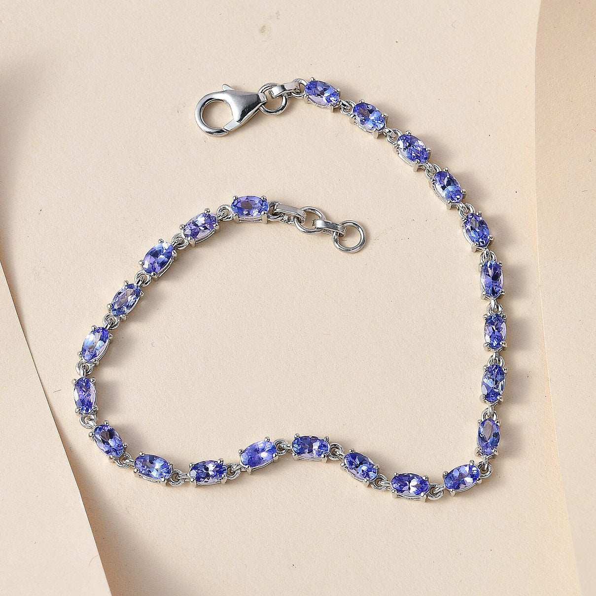 Tanzanite Bracelet (Size - 7.5 With Extender ) in Sterling Silver 5.46 ct 7237216 1