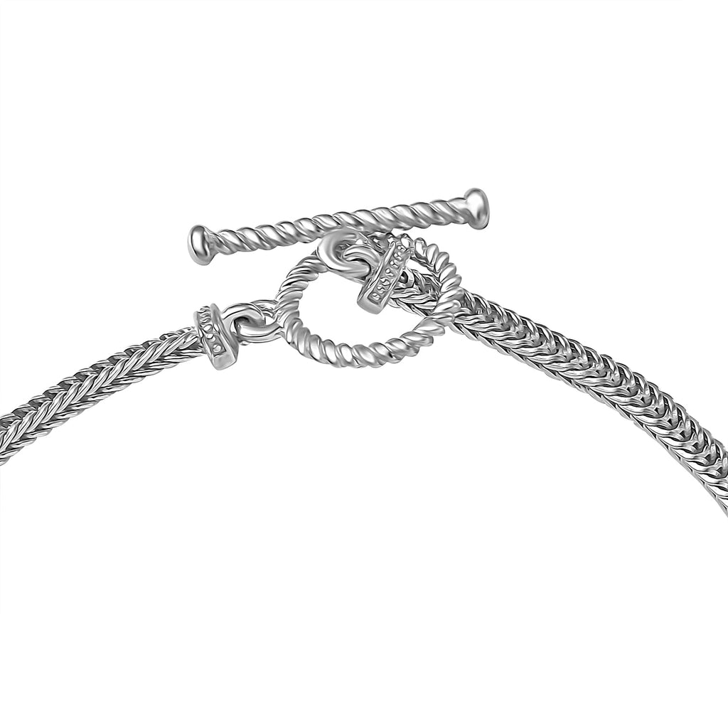 One Time Deal - Handmade Tanzanite Bracelet (Size - 7.5) in Rhodium Overlay Sterling 1.28 Ct.
