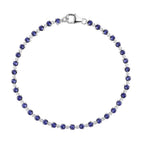 Close Out- Tanzanite Crystal Cluster Bracelet (Size - 7.5) in Sterling Silver 2.80 Ct